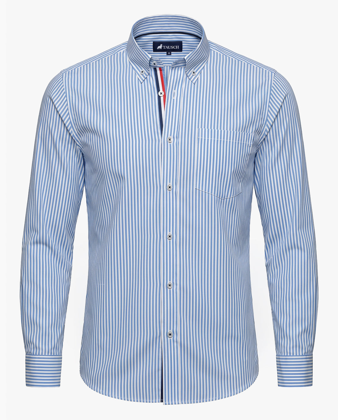 CAMISA HOMBRE RAYAS LIGHT BLUE CONTRASTES FRANCE