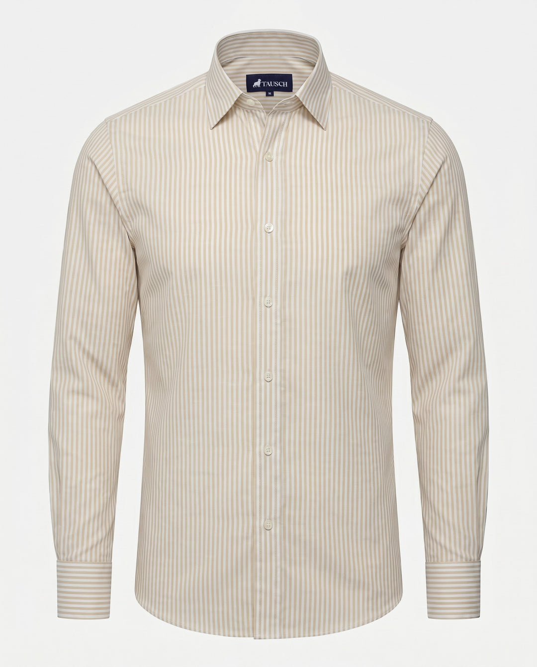 CAMISA HOMBRE RAYA CAQUI