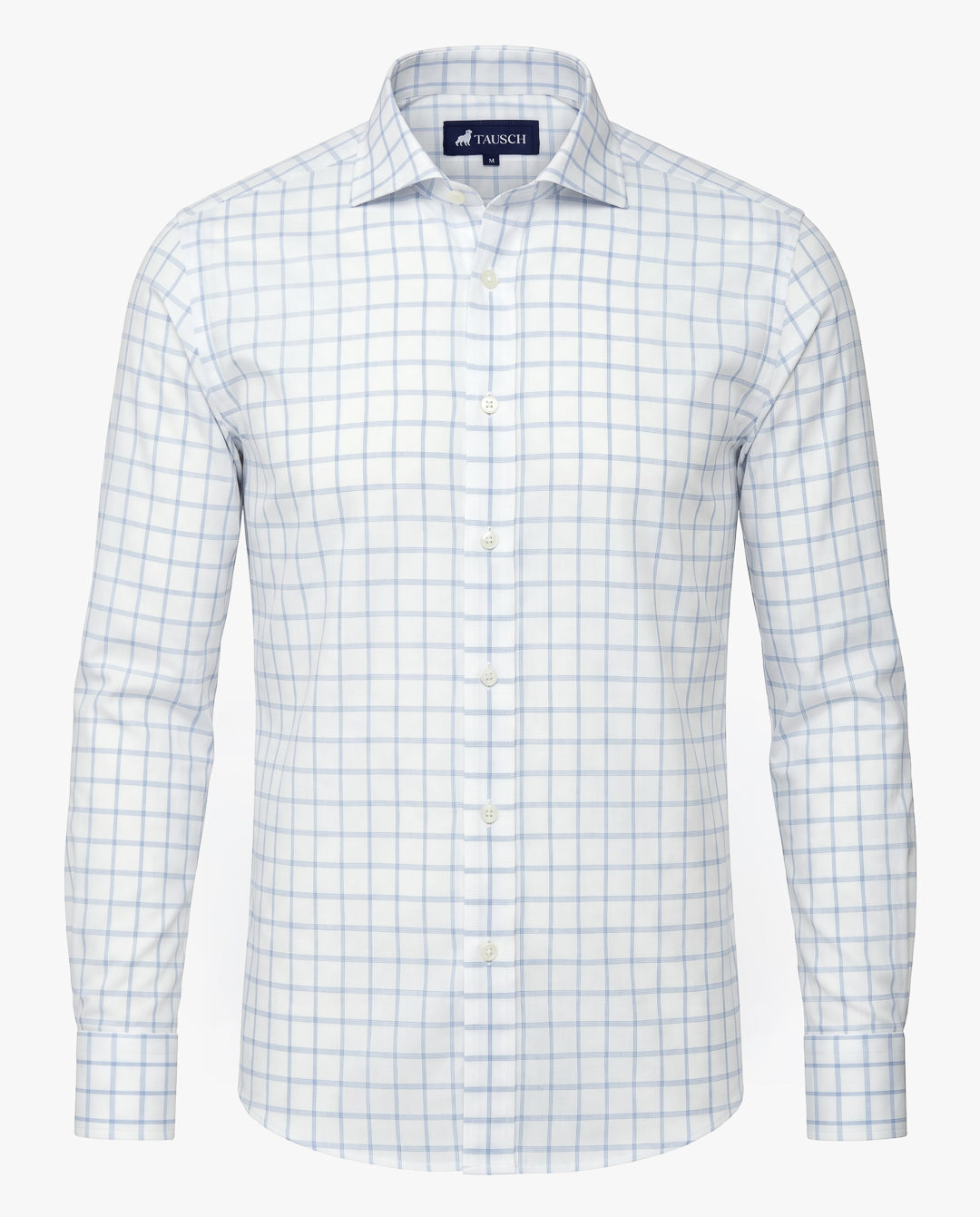 CAMISA HOMBRE CUADRO VENTANA AZUL CLARO