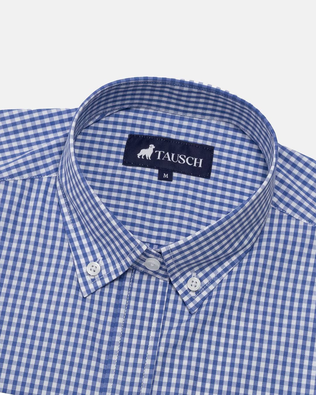 BLUSA  DAMA CUADRO AZUL MEDIO