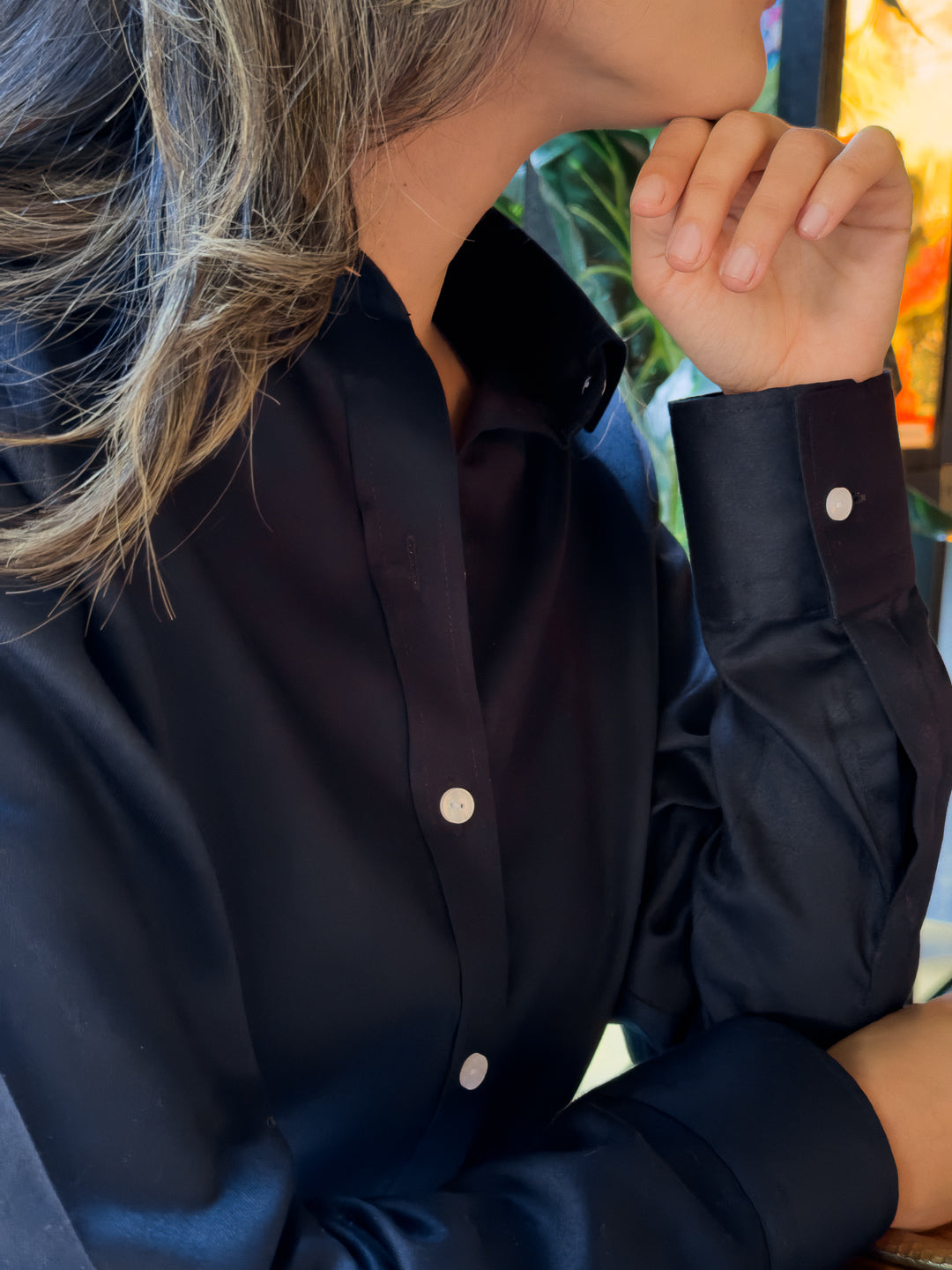 BLUSA  DAMA AZUL NAVY